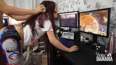 D.VA Fucked While Playing [Overwatch] as Herself (Miss Banana)