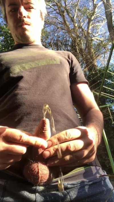 Me going for a desperate piss outside