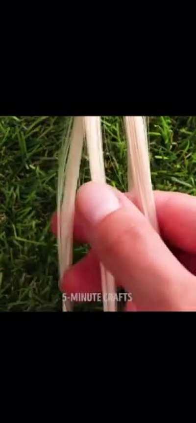 Aww you broke your shoelace? Here, use my HAIR?!?