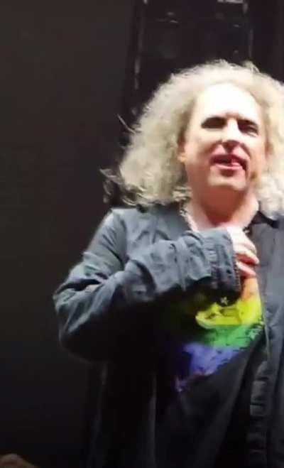 Robert getting emotional as he left the stage in Miami ð¥¹ð¢ð¹