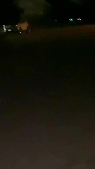 Walking in the street outside my house naked