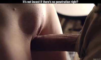 Slutty daughter tempting her daddy