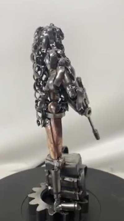 Ukrainian Sniper in Camouflage, made from shells by Hisoshi Art Studio. Now in our Victory Gallery, and ready to ship.