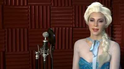 Elsa sings Frozen 2 (Key of Awesome) 
