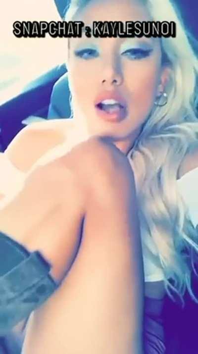 loving the possibility of getting caught!