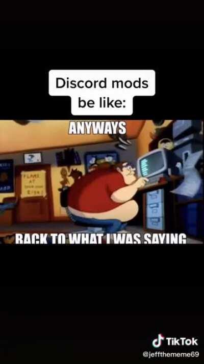 Discord mods be like....