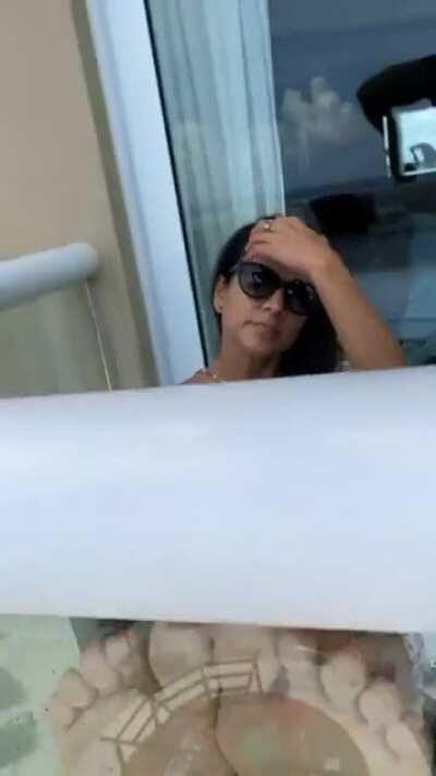 Can I press my feet against your face just like this?