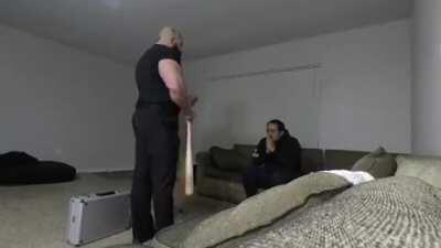 23 year old man comes to see a 14 year old girl but meets Russian Dad instead