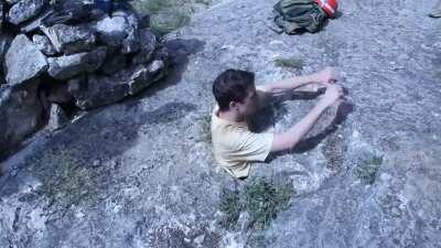 Men die earlier because they get into tight rocky holes in the ground without any obvious benefit, among other things