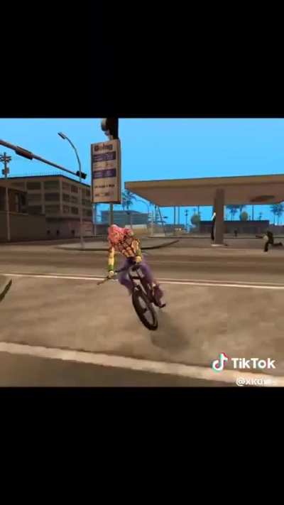 Diavolo dies in Los Santos for doing the crime of biking