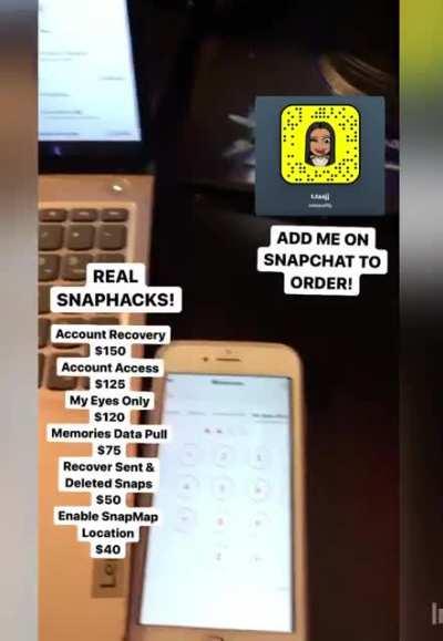 Anyone need an ACTUAL hacker with REAL proof to show for? Stuff like Account Access, Account Recovery, My Eyes Only Hacks & More Available. Add @naequality on Snapchat & Hit the telegram group link in the comments!