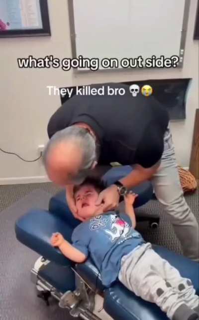 Who brings a kid to chiropractor?