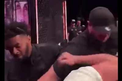 Dillon Danis cuts Logan Paul's face with a microphone before their upcoming bout this Saturday. 