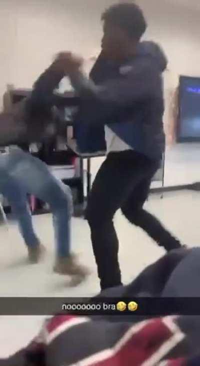 Fight at a school today