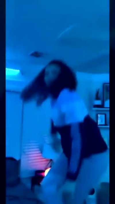 WCGW: Standing on bed