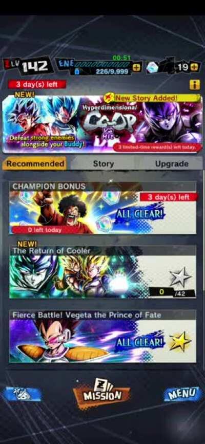 Ayo the hell is going on?? 😭 I tried to open dragon ball legends new cooler event and I already at stage 5 but somehow it doesn't let me do it. I don't know if this is a bug or not. If you guys have any info please let me know.