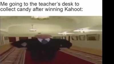 Going to the teachers desk