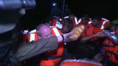 Israeli government has published a propaganda video where they hand food and water to the Madleen crew.