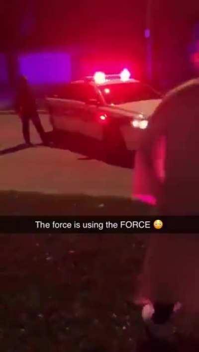 The cops bring the force with them