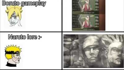 boruto gameplay vs naruto lore (orignal)