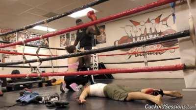 Your girlfriend convinced you to go to your bully's gym to learn self defense