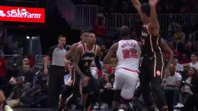 [Highlight] Clint Capela absolutely stuffs Jimmy Butler's mid air stall finish