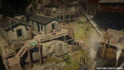 Turning Red Dead Redemption 2 into a miniature world using Tilt Shift