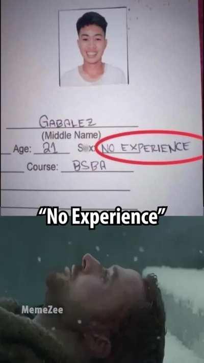 Title ko experience nhi 