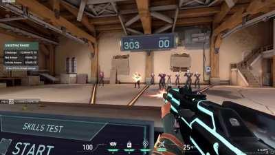 Accidentally found an invisible barrier in the range