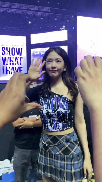 She did look at me and completed my heart.