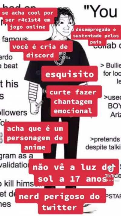 bateu em metade do chat