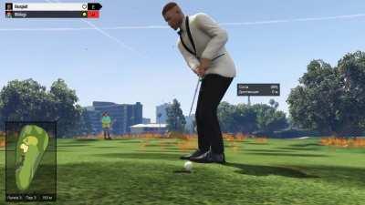 I have imagined golf differently