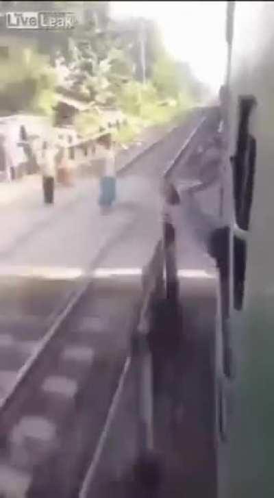 Trains and fools don't mix well together 