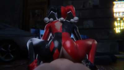 Harley Quinn cowgirl ride (ulfsark3d)