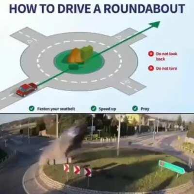 In Russia u fly over roundabout