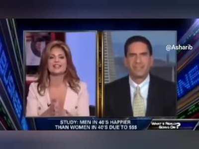 I watched the full debate he asked her why she take alimony was much savage