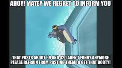 Ahoy! I’m dummy thicc and the clap of my pirate booty alerted the mods and the cook!