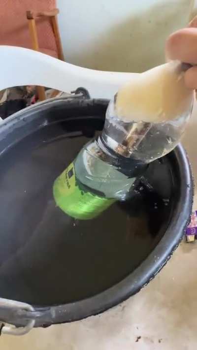 Finnish ingenuity at its finest, I call it the “iraki bongi äly”