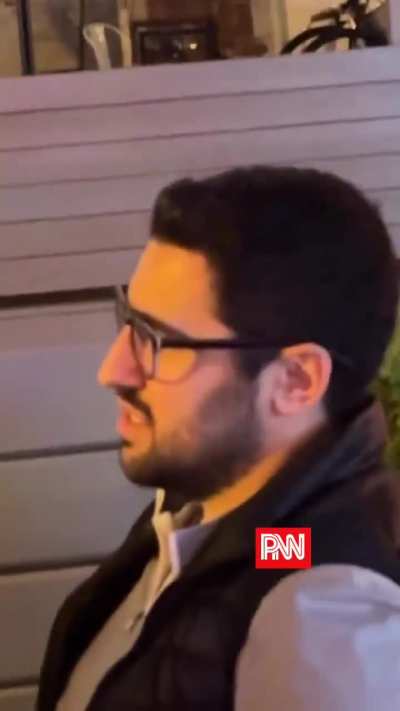 Main Character harasses random guys eating dinner