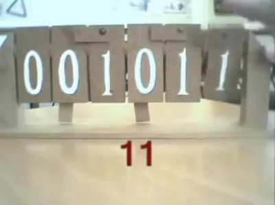 Binary to 20 visually explained