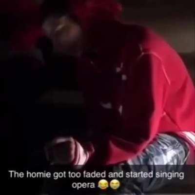 Who start dancing/singing when you are high?