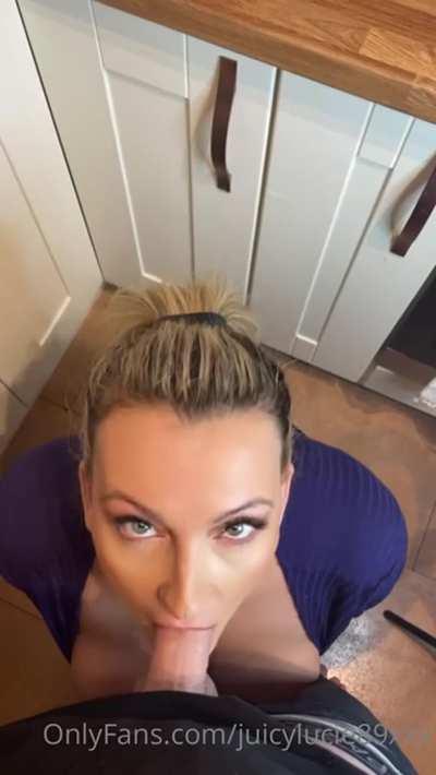 Big Tits Blonde Blowjob Bully Cuckold Mom POV Ponytail Step-Mom Tit Slapping Porno
