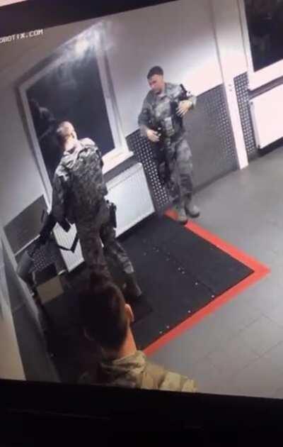 Air Force Security Forces ND a SAW.