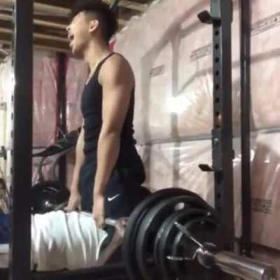 Just two bros at the gym