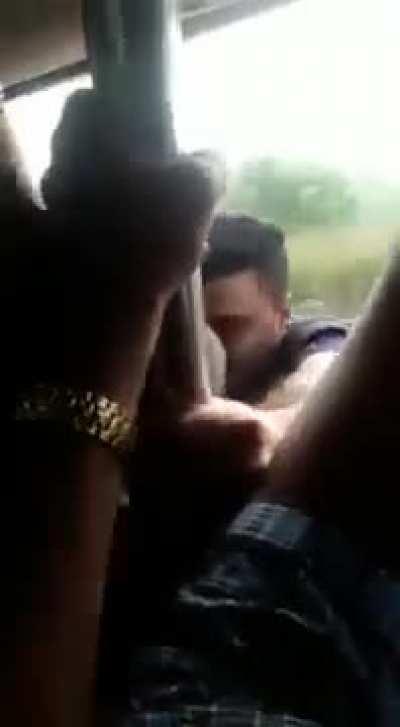 Overcrowded train in India