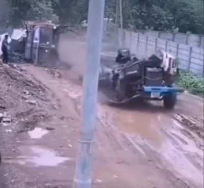 Next time don't load up the truck with 2 tons of stuff.