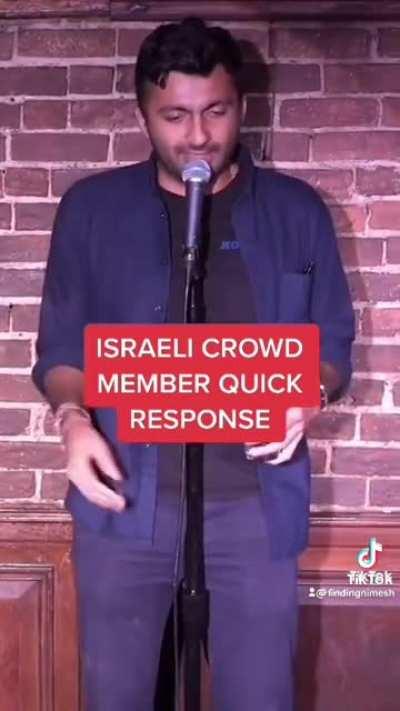 Israeli musician goes to comedy show