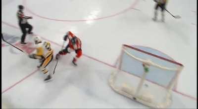 Gostisbehere with a late chop on Friedman after the EN goal.