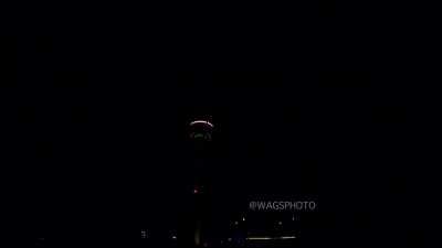 Lightning nails tower in San Antonio, Texas