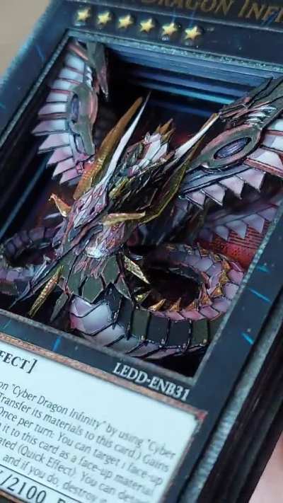 3D Yu-Gi-Oh Card: Cyber Dragon Infinity. Detailed with Limits Removed!